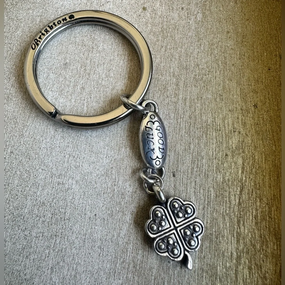 Brighton Good Luck 4 leaf clover key fob